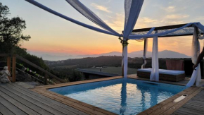 Villa nestled in the maquis sea view heated swimming pool jacuzzi